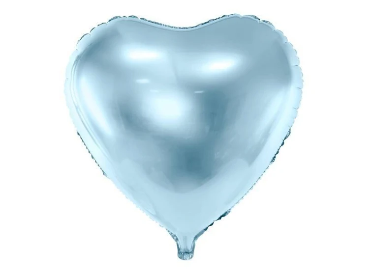 Balon foliowy Serce 45cm błękitny