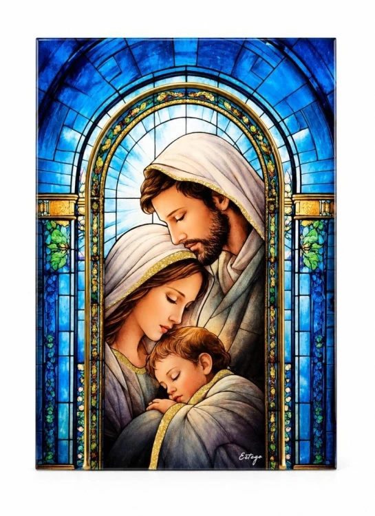 Obraz Św. Rodzina 17x23,5cm