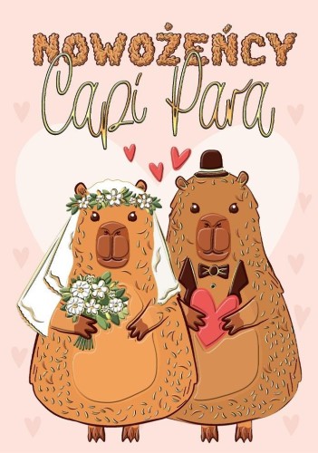 Karnet A5 Ślub Capy Pary
