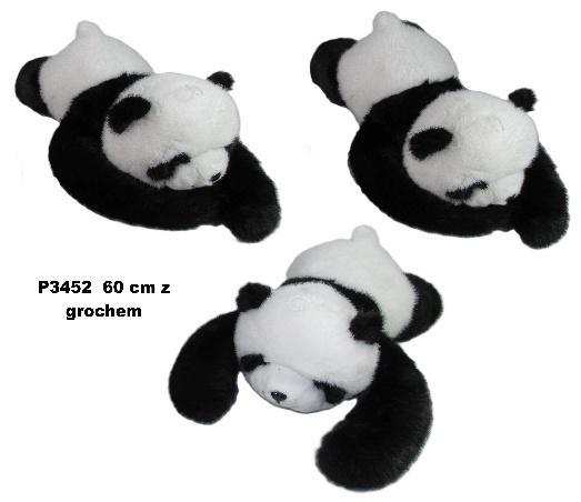 Panda z łapkami obciążeniowymi z grochem 60cm