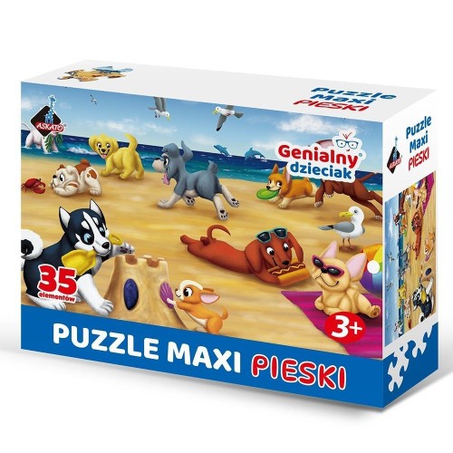 Puzzle maxi 35el pieski, Askato