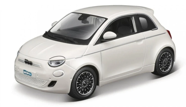 Fiat 500E 2023 White, BBurago