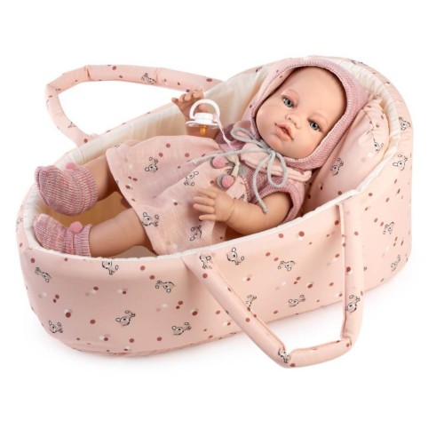 Lalka hiszpańska bobas w nosidełku 38cm, Berbesa