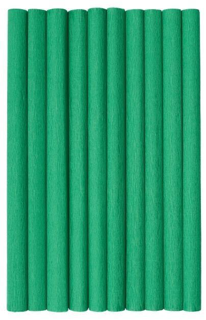 Bibuła marszczona zielony ciemny 10szt 50x200cm