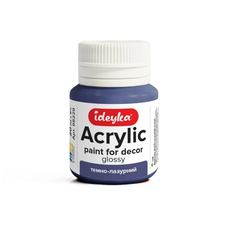 Farba akrylowa ciemnoniebieska 20ml, Ideyka