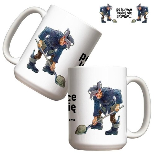 Kubek - Po kawce lepiej się grzebie 440ml, Molom