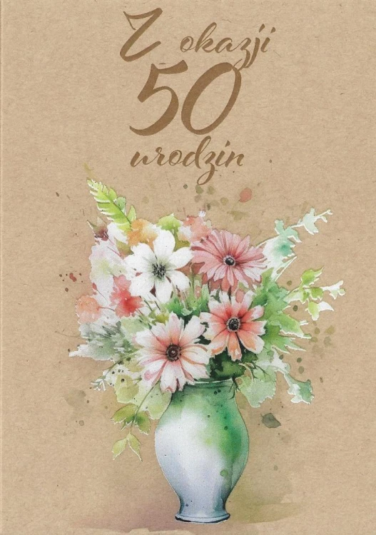Kartka okolicznościowa Urodziny 50
