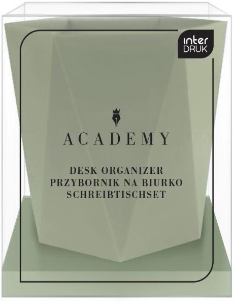 Przybornik na biurko Academy Zielony, INTERDRUK