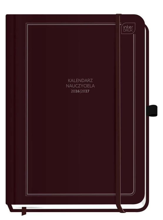 Kalendarz nauczyciela 2026/27 B5 Burgundy