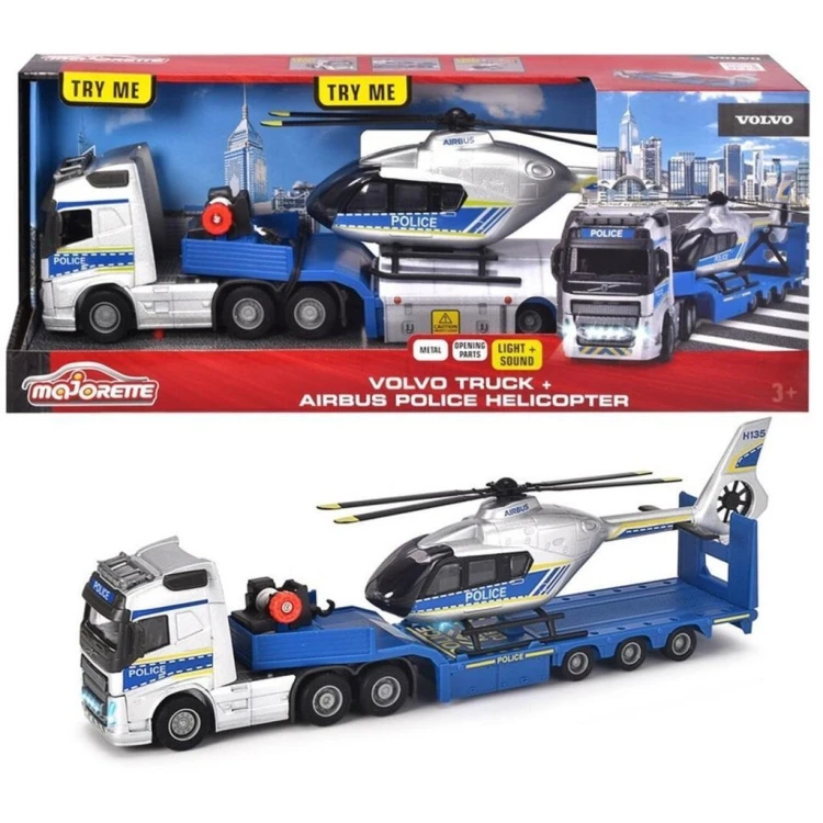 Majorette ciężarówka Volvo + helikopter, Majorette