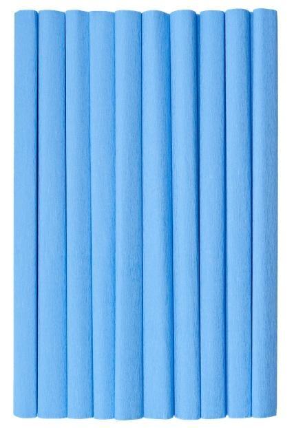 Bibuła marszczona błękitna 10szt 50x200cm HERLITZ