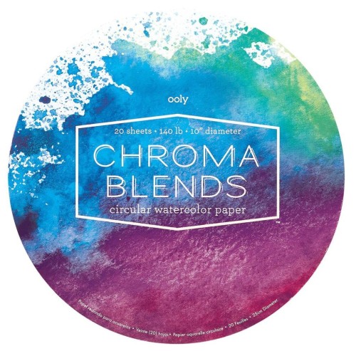 Blok do malowania akwarelami okrągły Chroma Blends