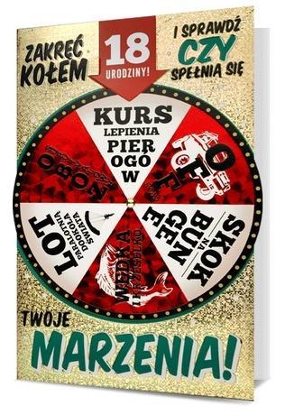 Karnet B6 Urodziny 18