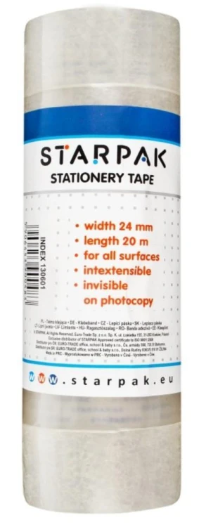 Taśma klejąca 24mmx20m (6szt), STARPAK