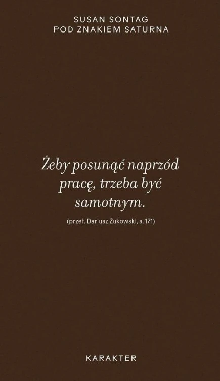 Pod znakiem Saturna, Susan Sontag