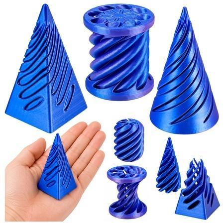 Stożki obrotowe sensoryczne 3d antystresowe