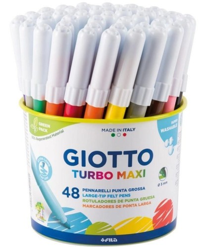 Flamastry Turbo Color 48 kolorów GIOTTO, Giotto