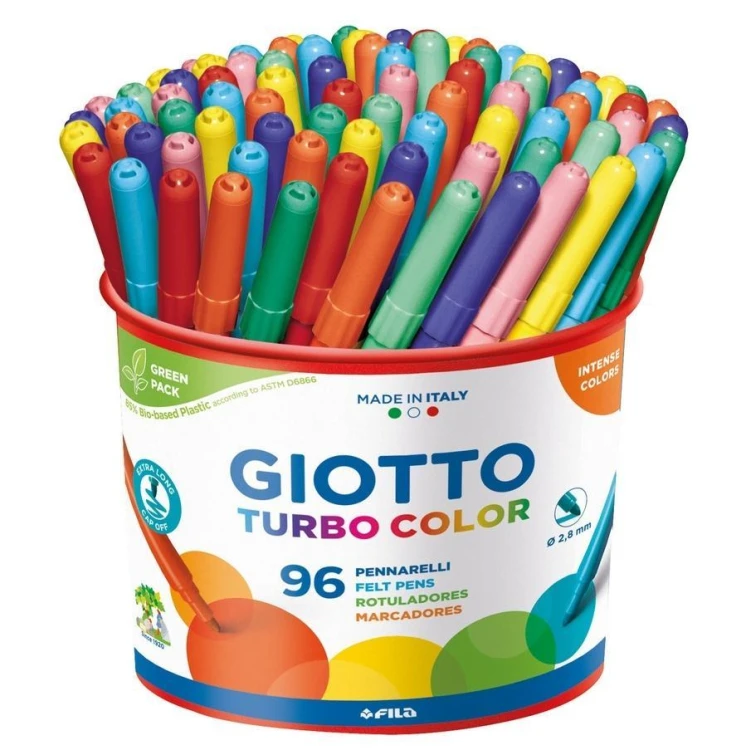 Flamastry Turbo Color 96 kolorów GIOTTO, Giotto
