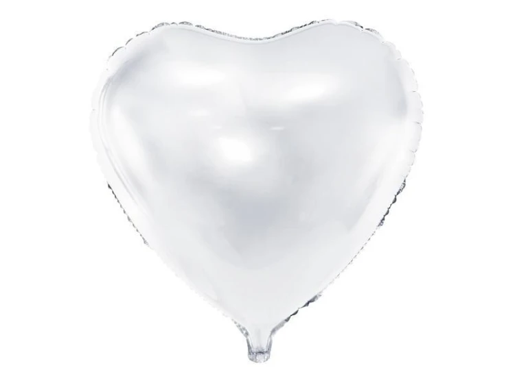 Balon foliowy Serce 61cm biały