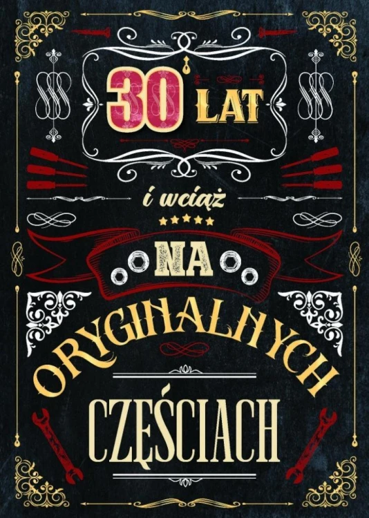 Karnet urodziny 30