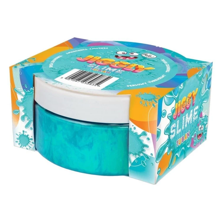 Jiggly Slime Turkusowy perłowy 200g TUBAN, Tuban