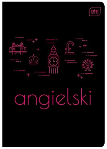 Zeszyt A5/60k kratka J. Angielski (10szt)