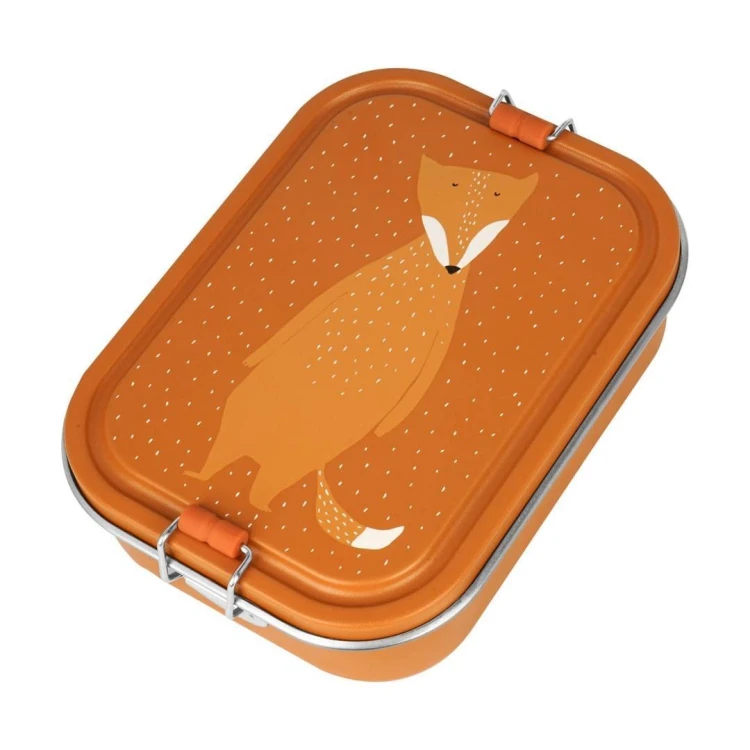 Lunch box stalowy duży Lis