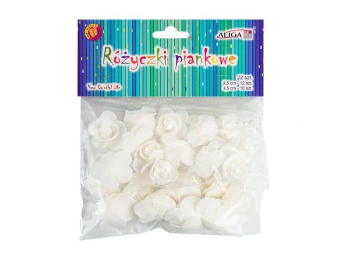 Różyczki piankowe 22szt