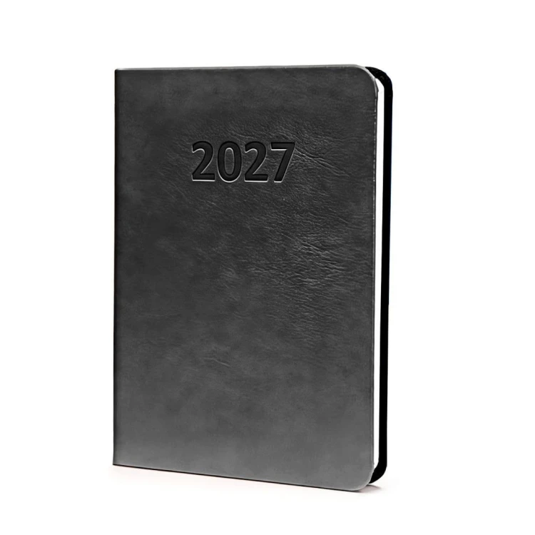 Kalendarz 2027 A6 Prestige Tygodniowy Czarny