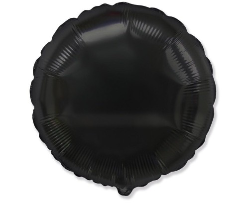 Balon foliowy Okrągły czarny 45cm