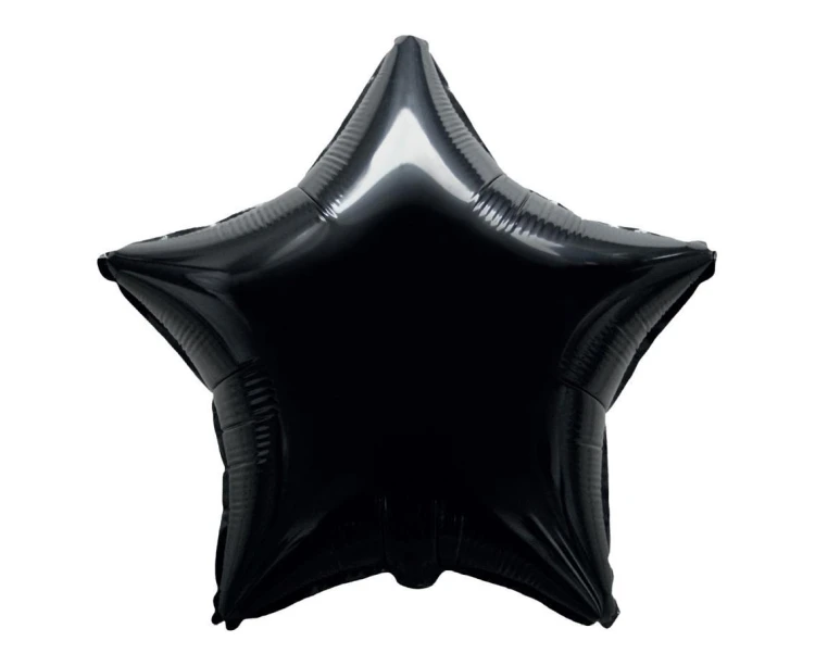 Balon foliowy Gwiazda czarna 45cm