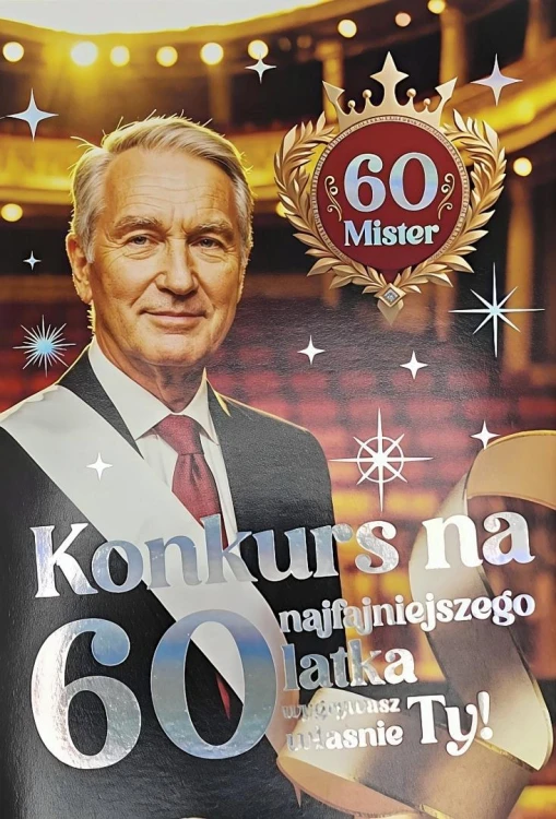 Karnet 6K z szarfą urodzinową