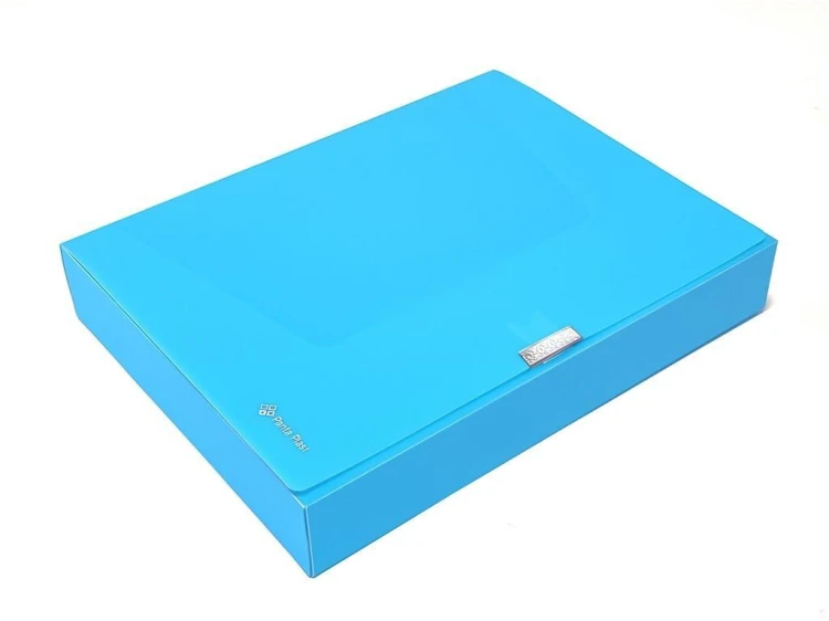 Teczka A4 box 55mm neon niebieska, Panta Plast