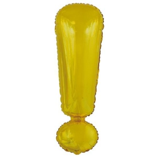 Balon foliowy znak ! złoty 28x86cm