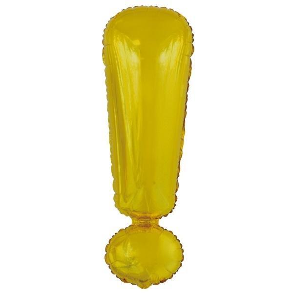Balon foliowy znak ! złoty 28x86cm