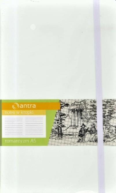 Notes A5 Kropki Romantyzm Biały ANTRA, Antra
