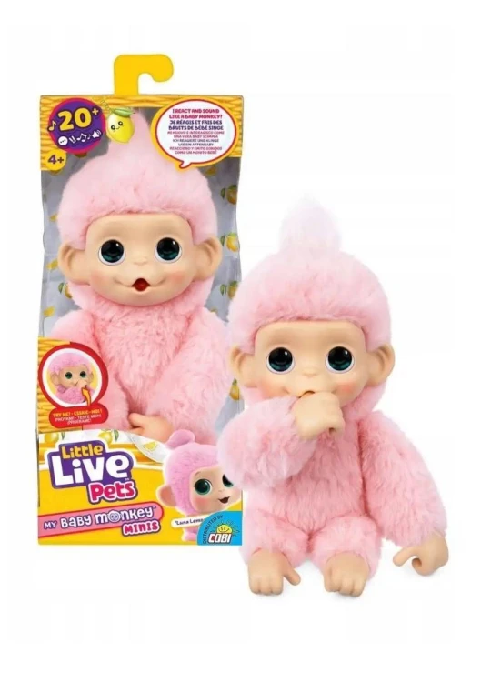 Little Live Pets - Mini Małpka Luna Lemon, Cobi