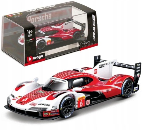 Race - Porsche 963 White/Red, BBurago