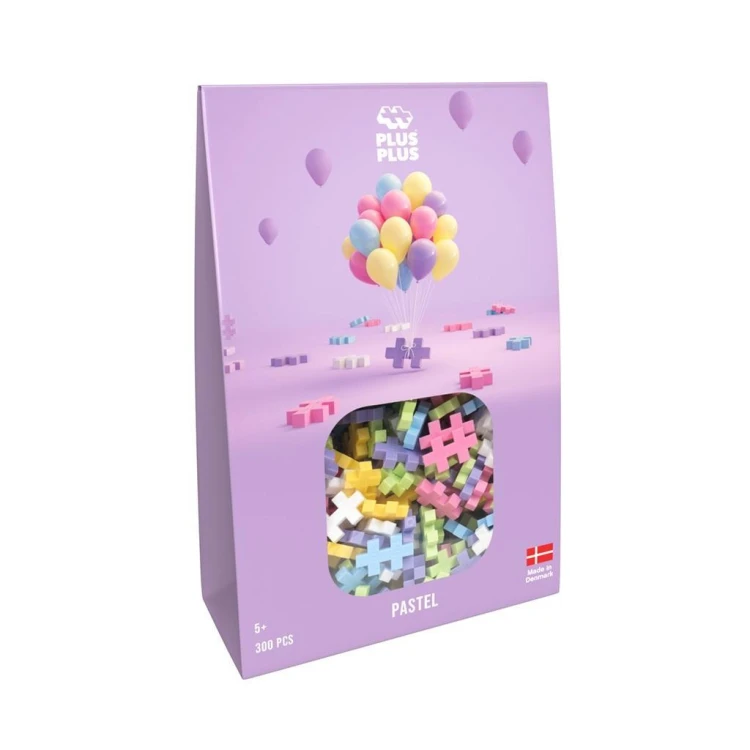 Klocki Plus-plus Pastelowe 300el, Plus-Plus