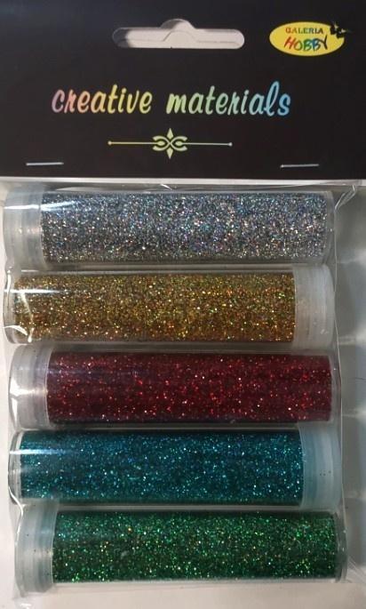 Brokat hologramowy 9g 5 kolorów, Galeria Hobby