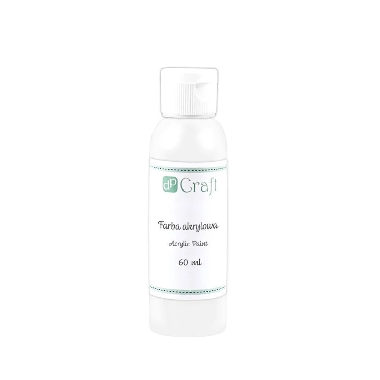 Farba akrylowa biała 60ml, Dalprint