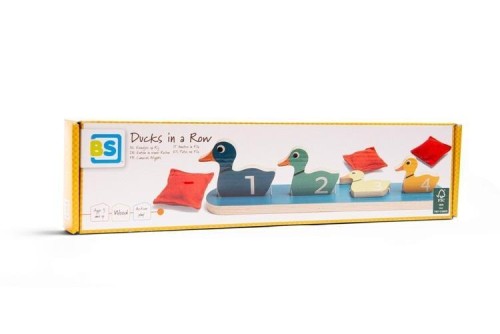 Drewniana gra zręcznościowa Kaczki, BS Toys