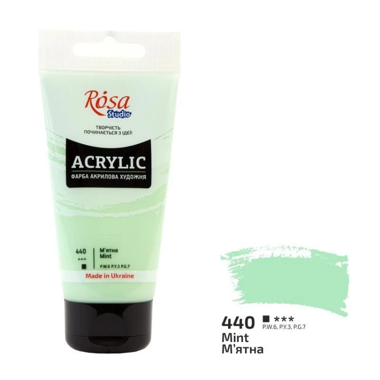 Farba akrylowa mint 440 75ml, Rosa