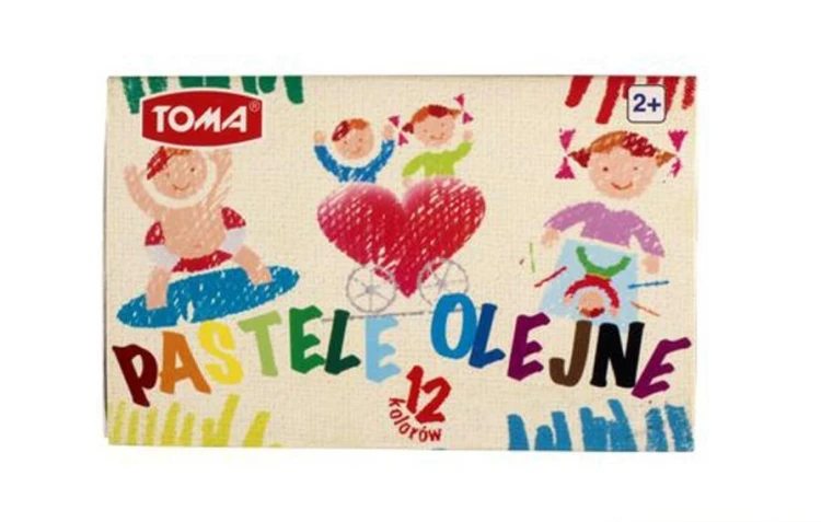 Pastele olejne 12 kolorów TOMA, TOMA