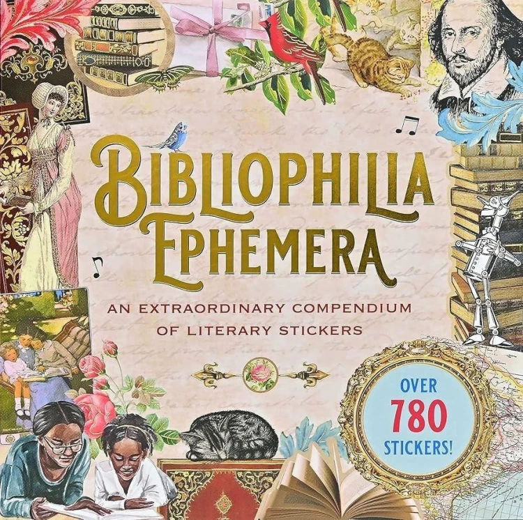 Książka z naklejkami 780szt - Bibliophilia Ephemer