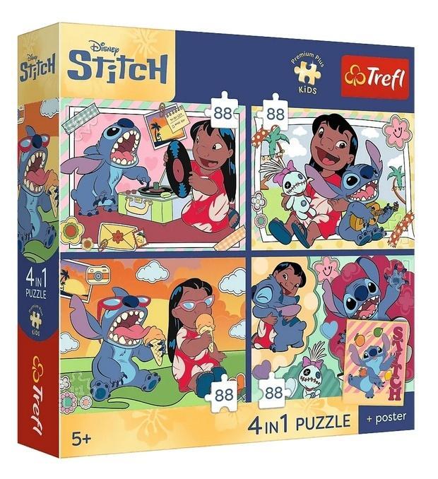 Puzzle 4x88 Kosmiczny Stitch TREFL, Trefl