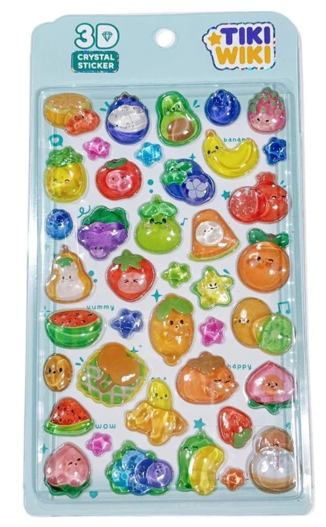 Naklejki 3D Crystal Owoce, Kiddisvit
