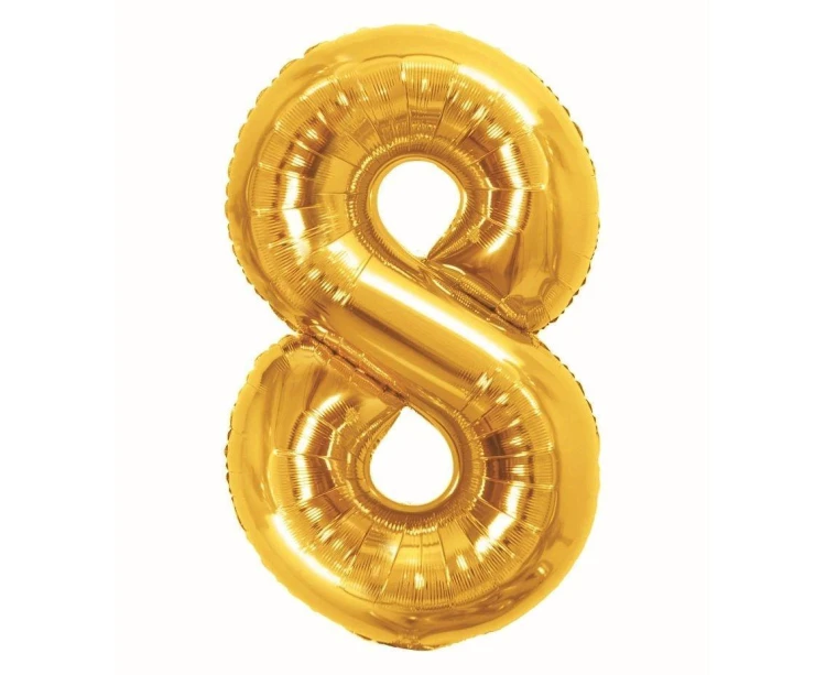 Balon foliowy B&C 8 Royal gold 85cm