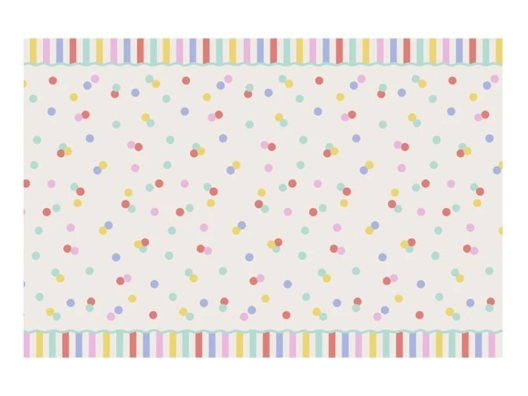 Obrus papierowy Konfetti 180x120cm