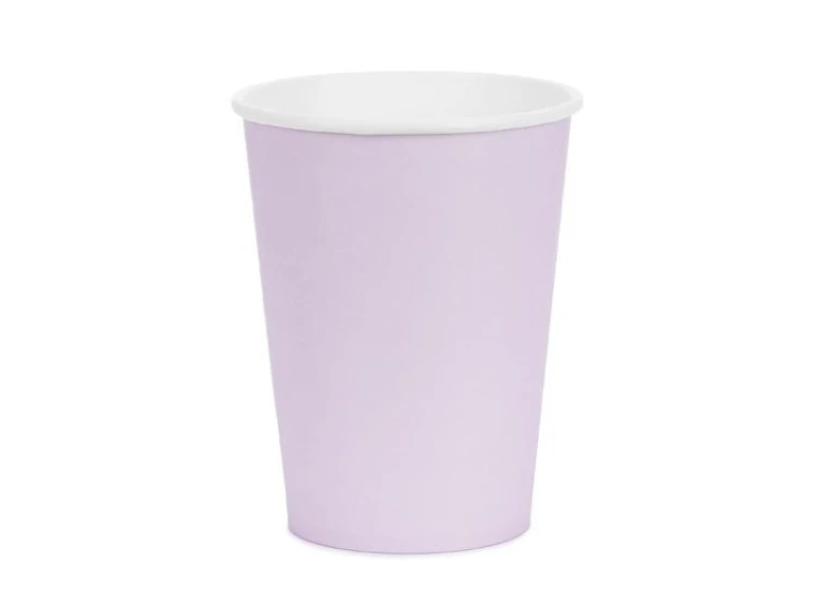 Kubeczki papierowe lawenda 250ml 6szt